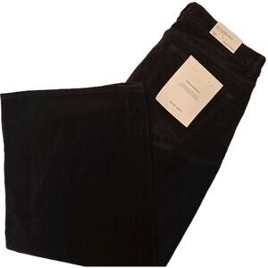 NWT 18W Women's Brown Corduroy Wide Leg Pants 30" Inseam by WARP+WEFT MSRP $118